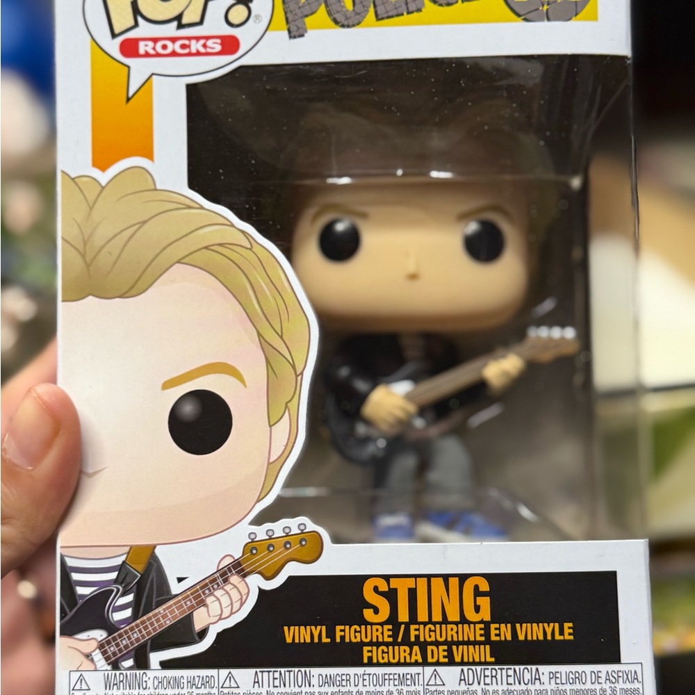 Funko Pop Rocks Sting Figure‎ with Black Jacket